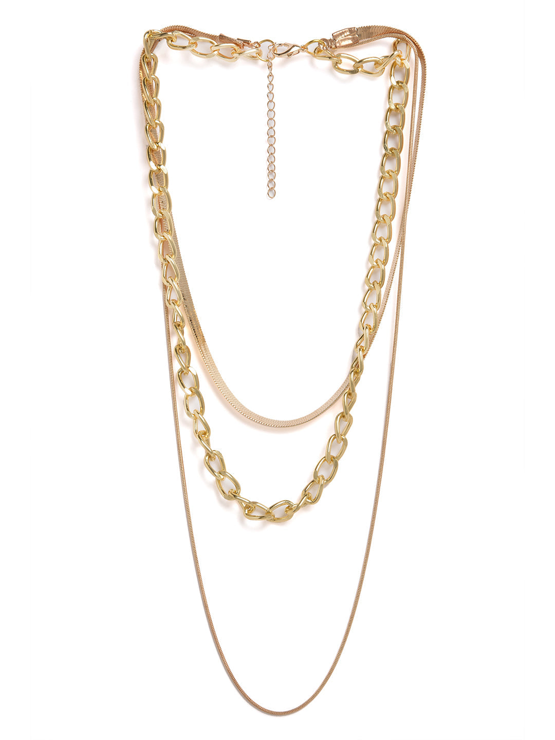 Pack of 3 Gold Plated Designer Chain