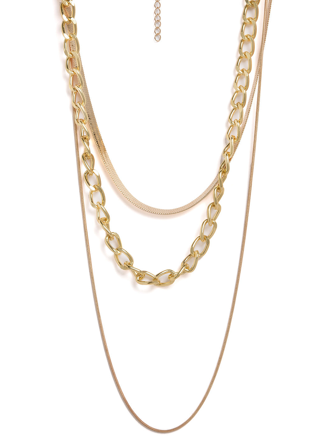 Pack of 3 Gold Plated Designer Chain