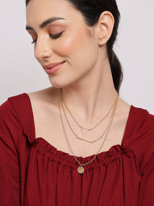 Pack of 3 Gold Plated Designer Chain