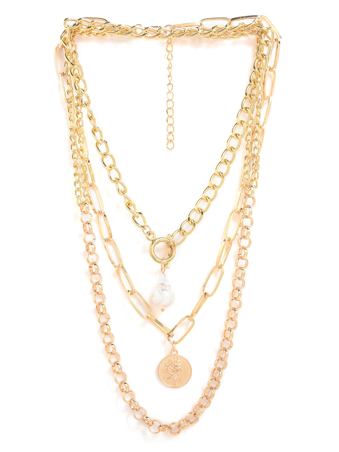 Pack of 3 God Plated Designer Chains