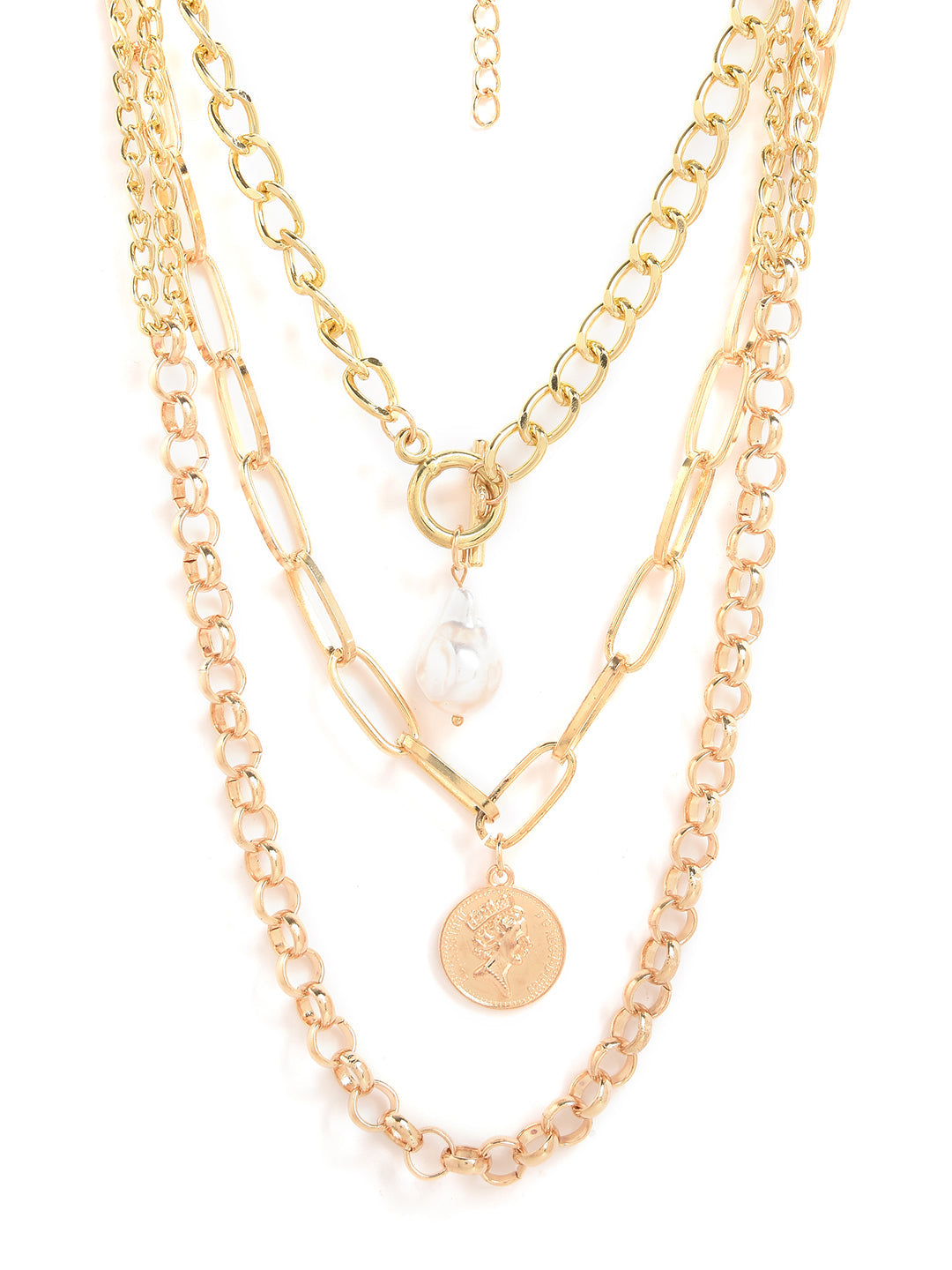 Pack of 3 God Plated Designer Chains