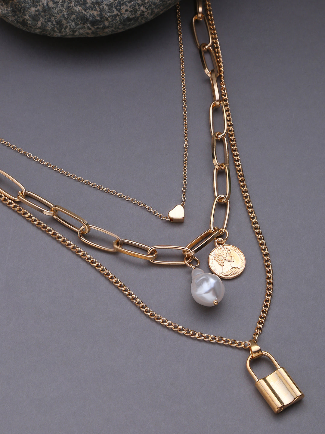 Pack of 3 Gold Plated Chains