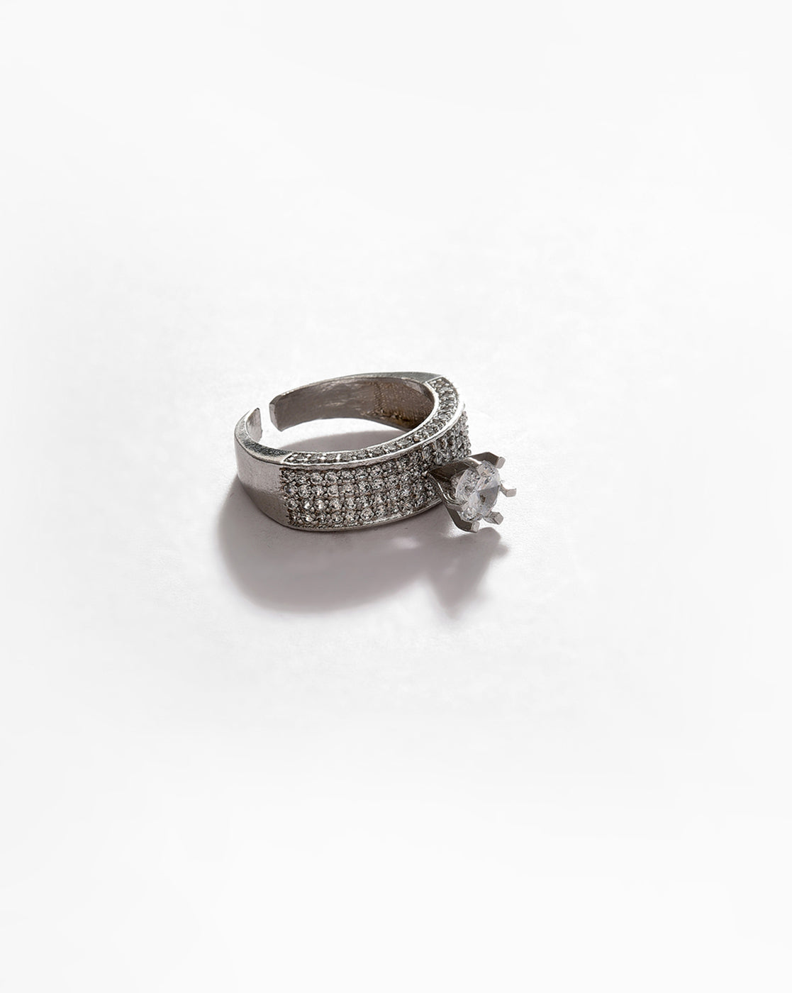 Silver Oxidised Designer Ring