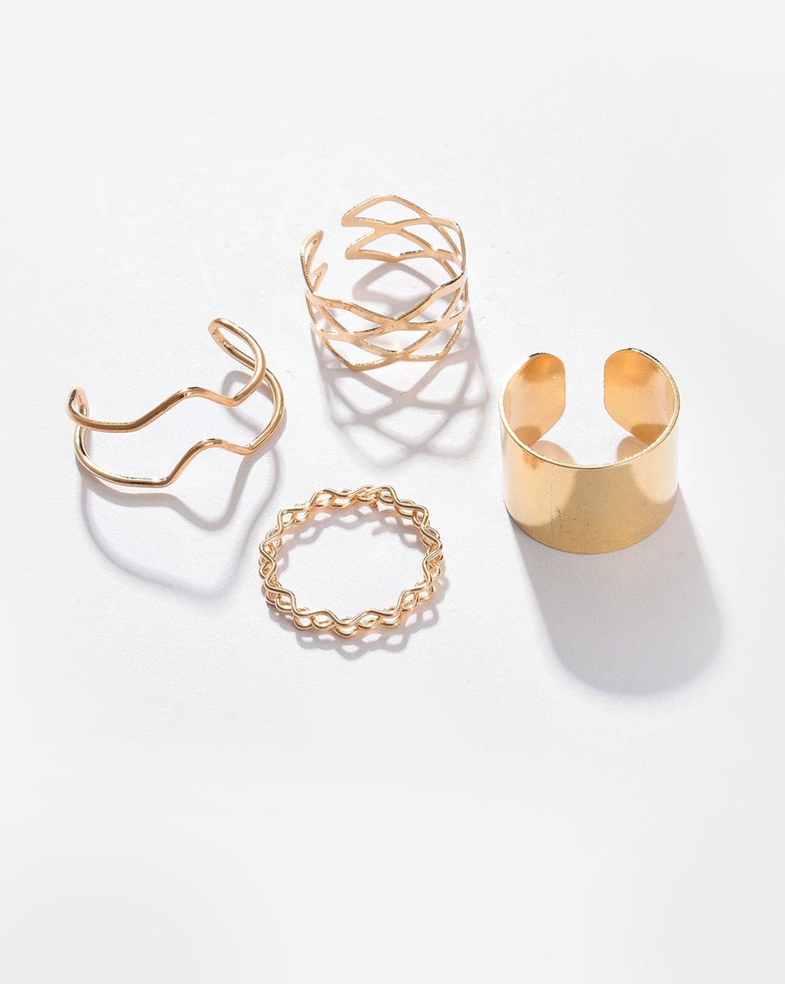 Pack of 4 Sleek Rings