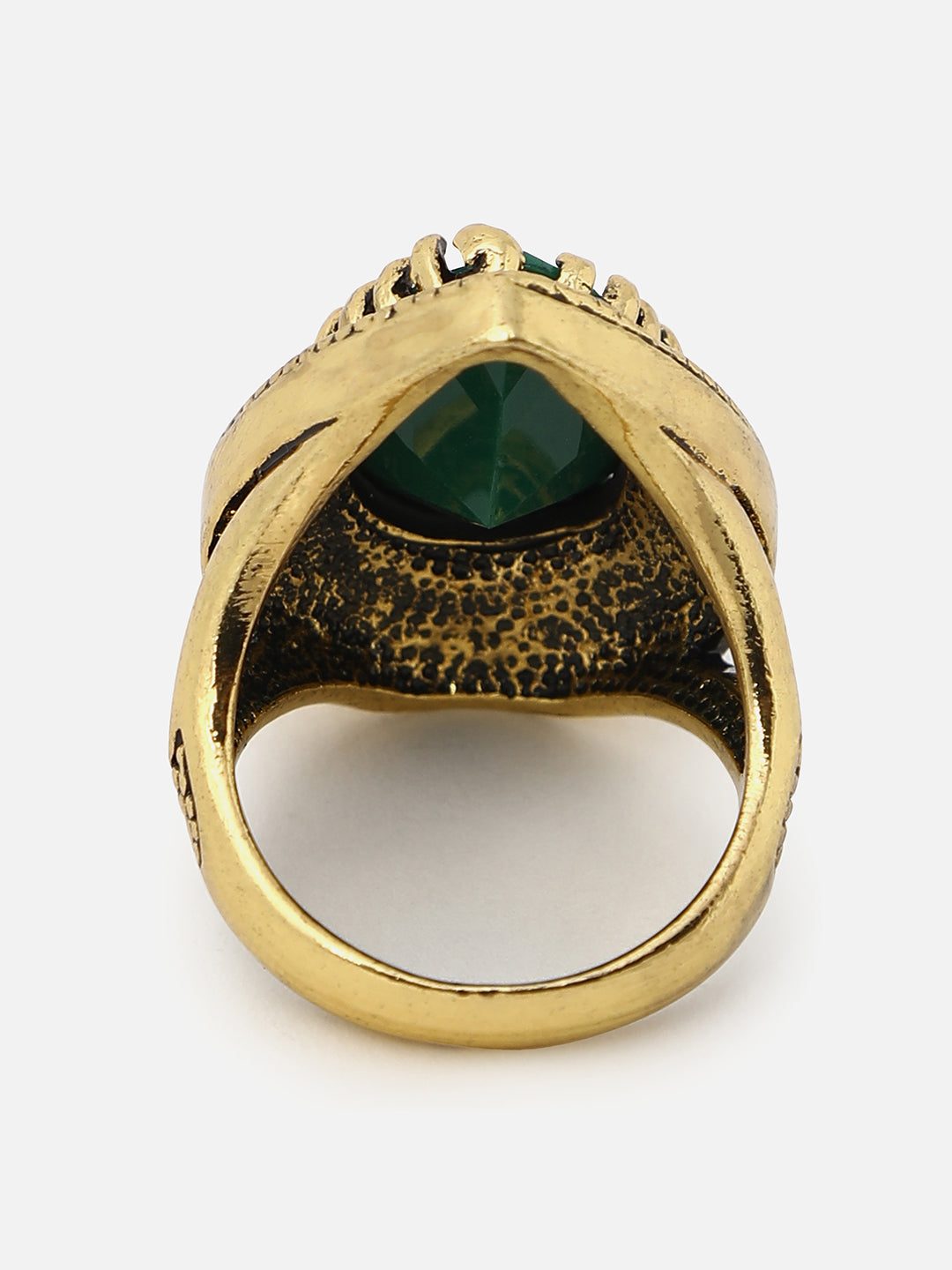 Gold Plated Designer Stone Ring