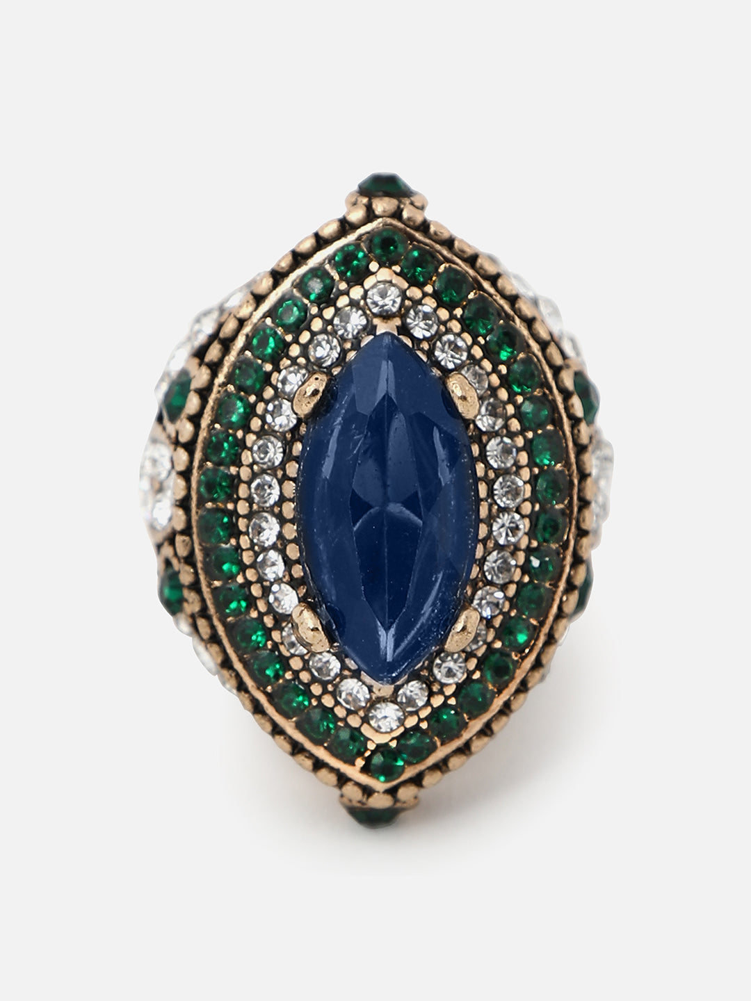 Gold Plated Designer Stone Ring