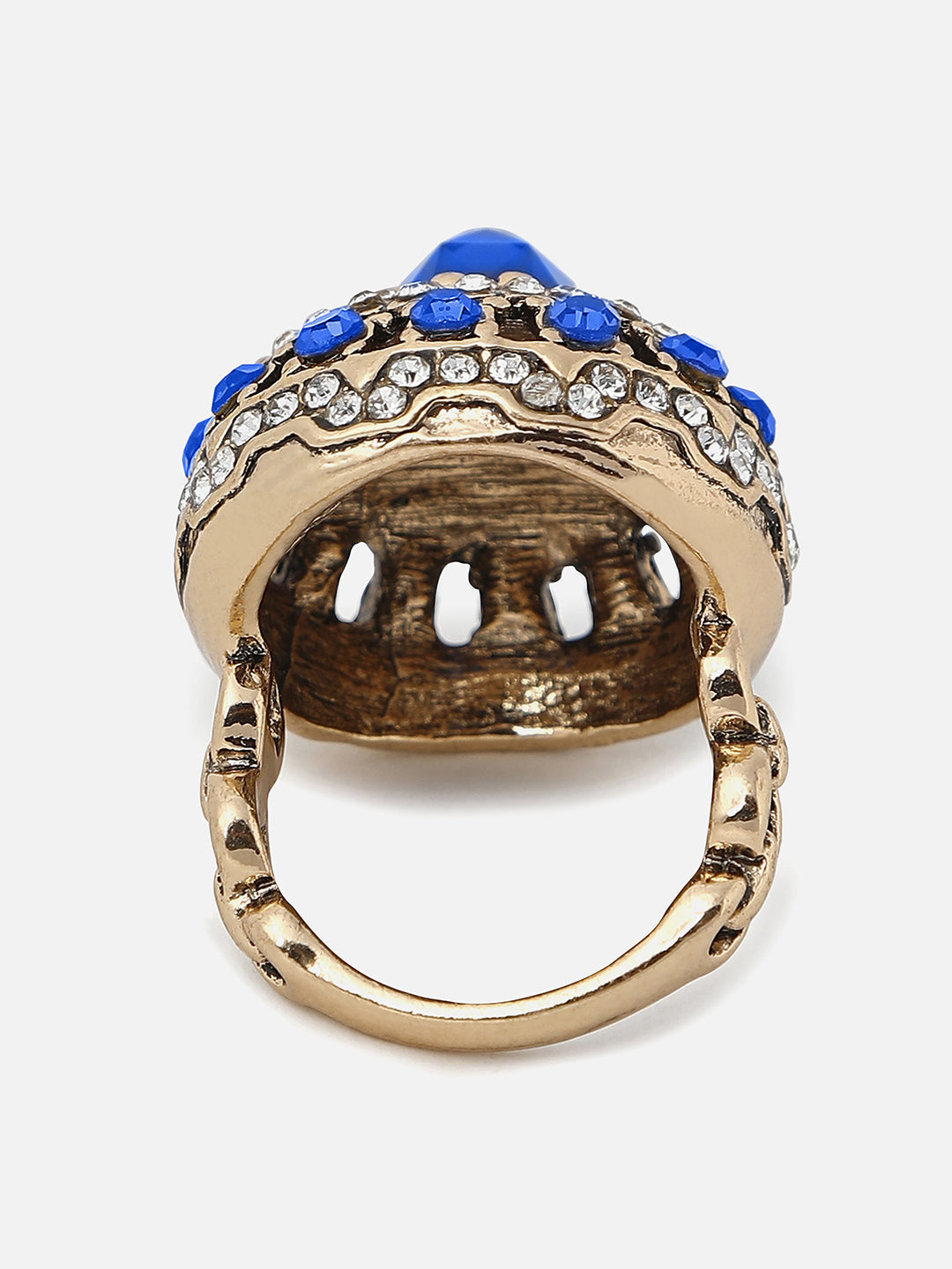 Gold Plated Designer Stone Ring