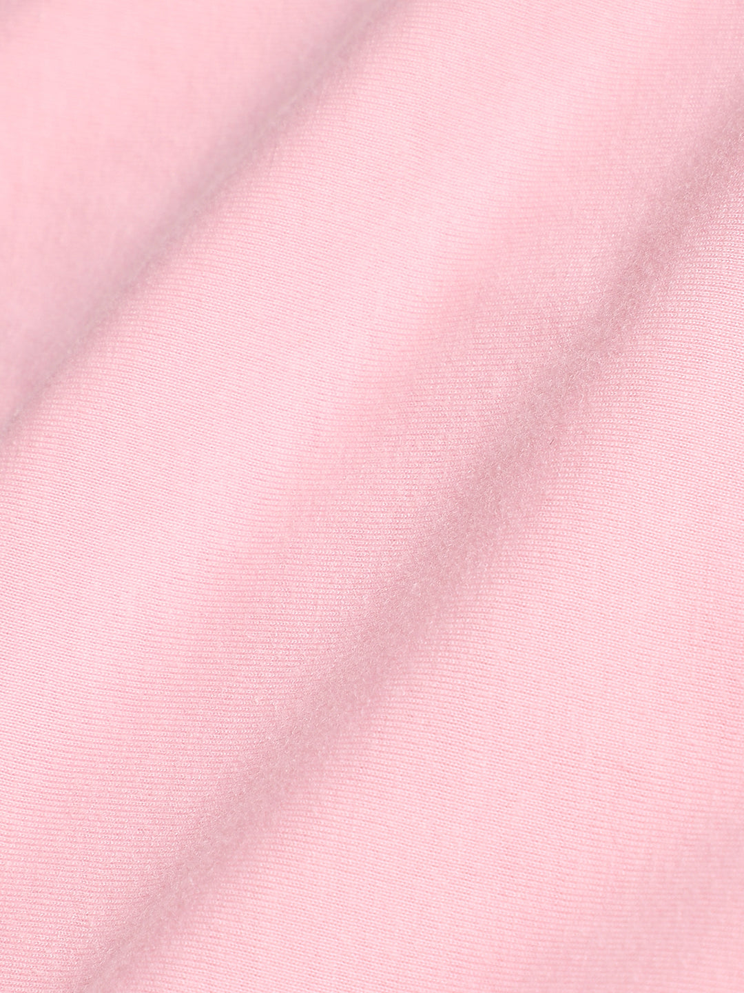 Solid Light Pink Hooded Top