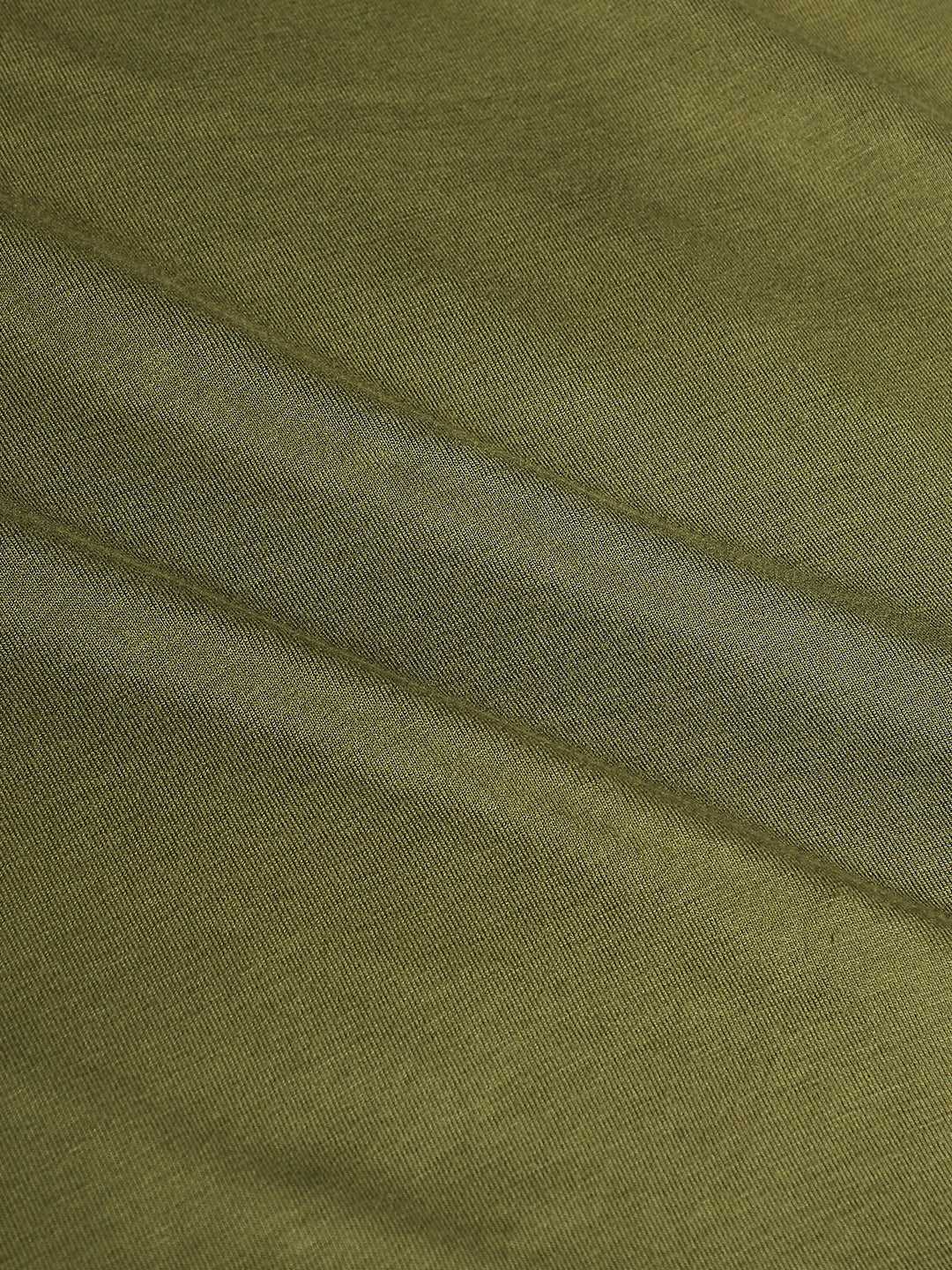 Olive Green Typographic Print Top