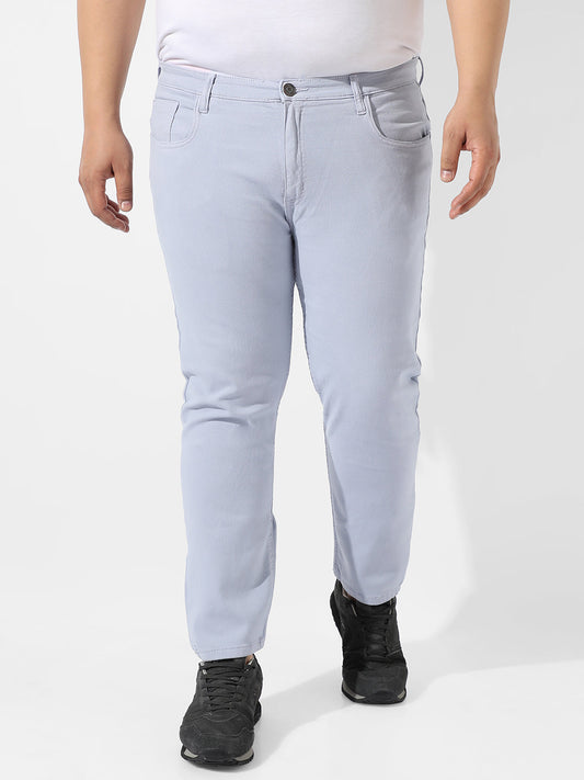 Classic Light Grey Light-Washed Denim Jeans