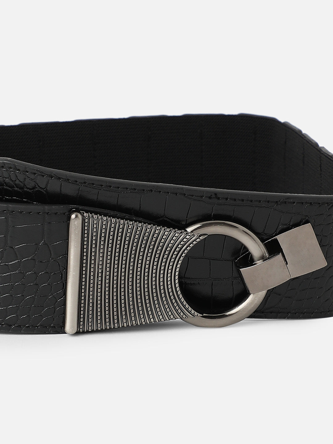 Solid Black Waist Belt