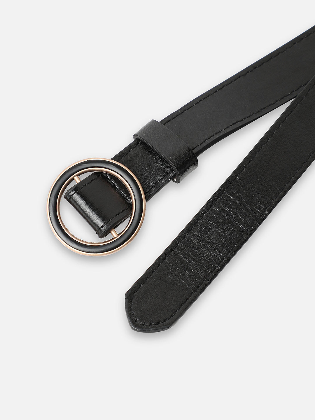 Women Black Solid Waist Belt