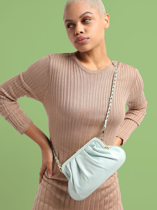 Nina Mint Blue Cross Body Bag