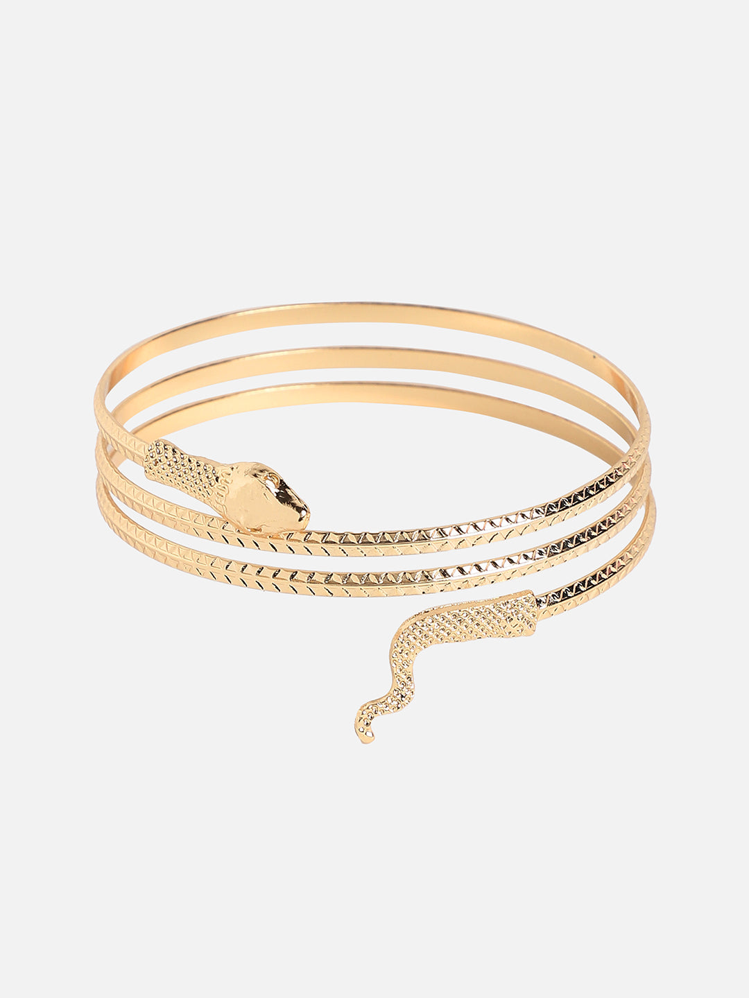 Set Of Gold Chain Watch And Bracelet