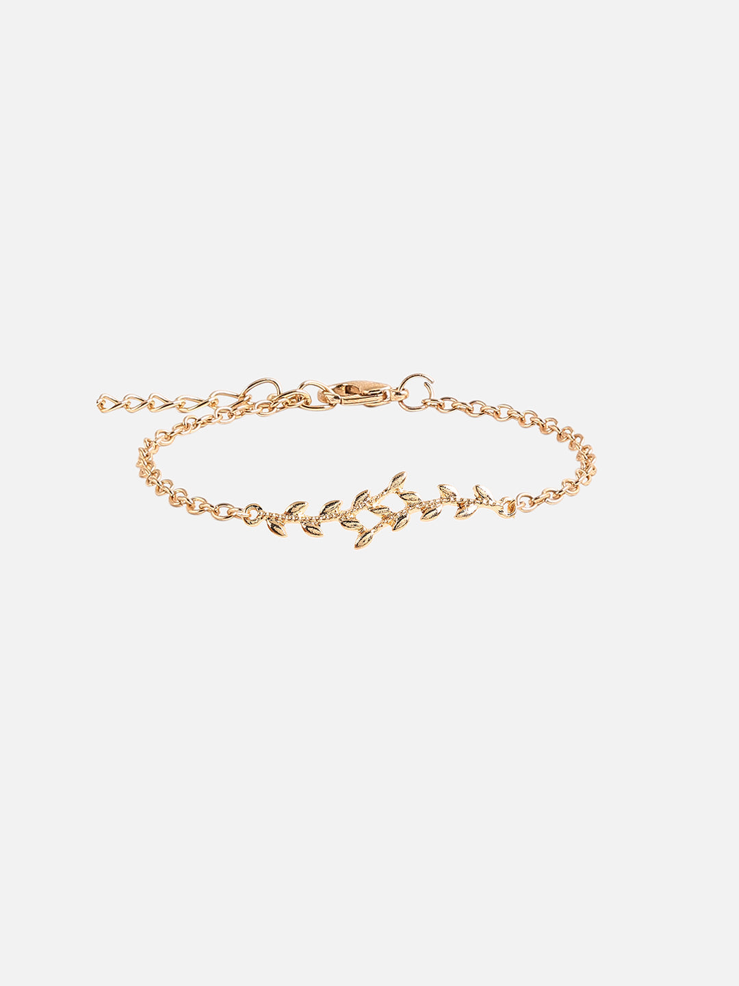 Set Of Rose Gold Chain Watch And Bracelet