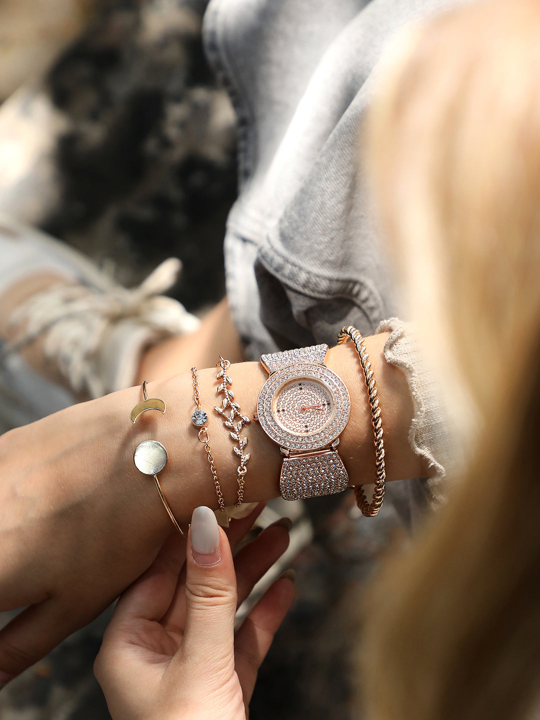 Eden Gold Watch Combo