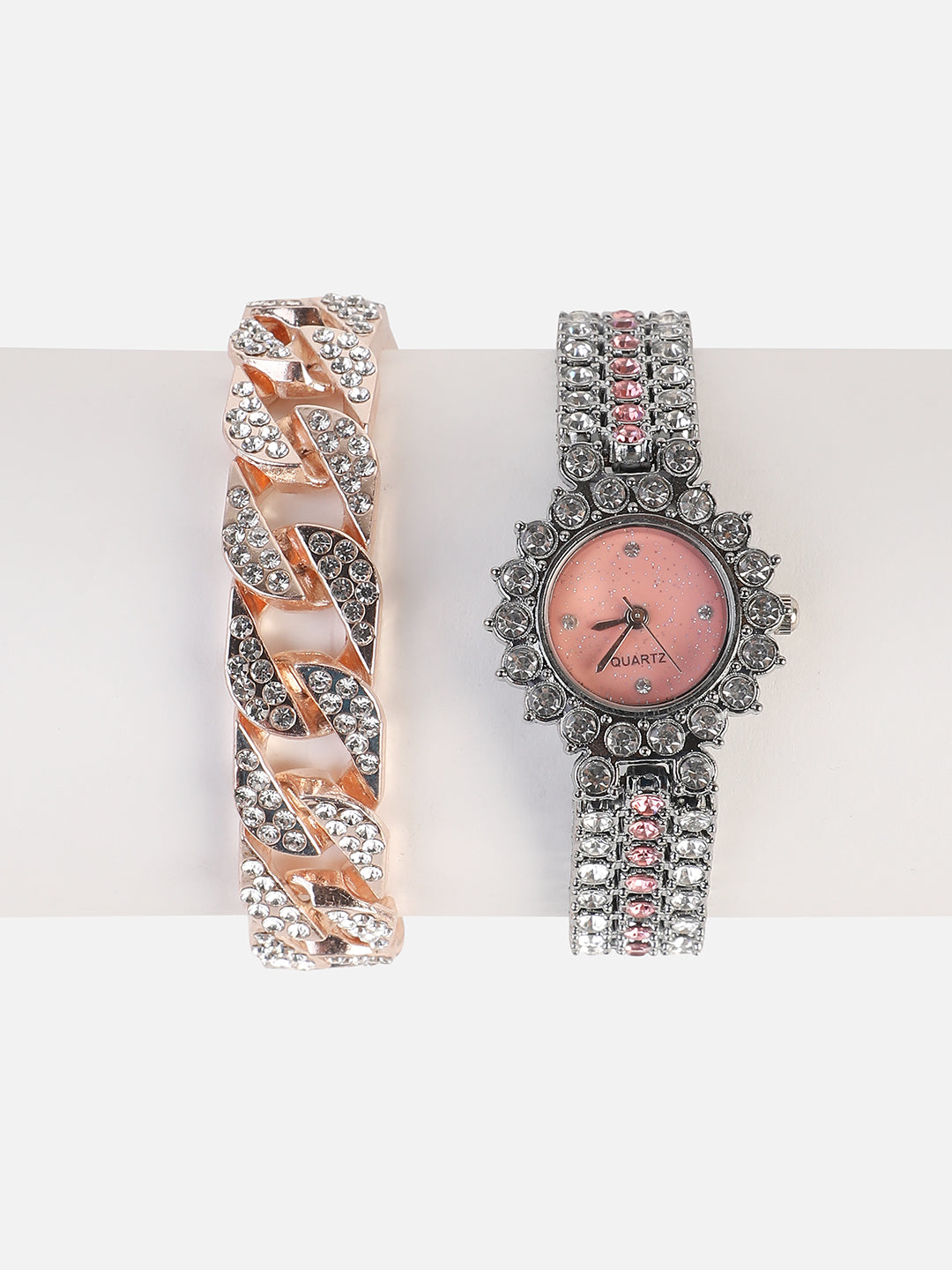 Zena Silver Watch Combo