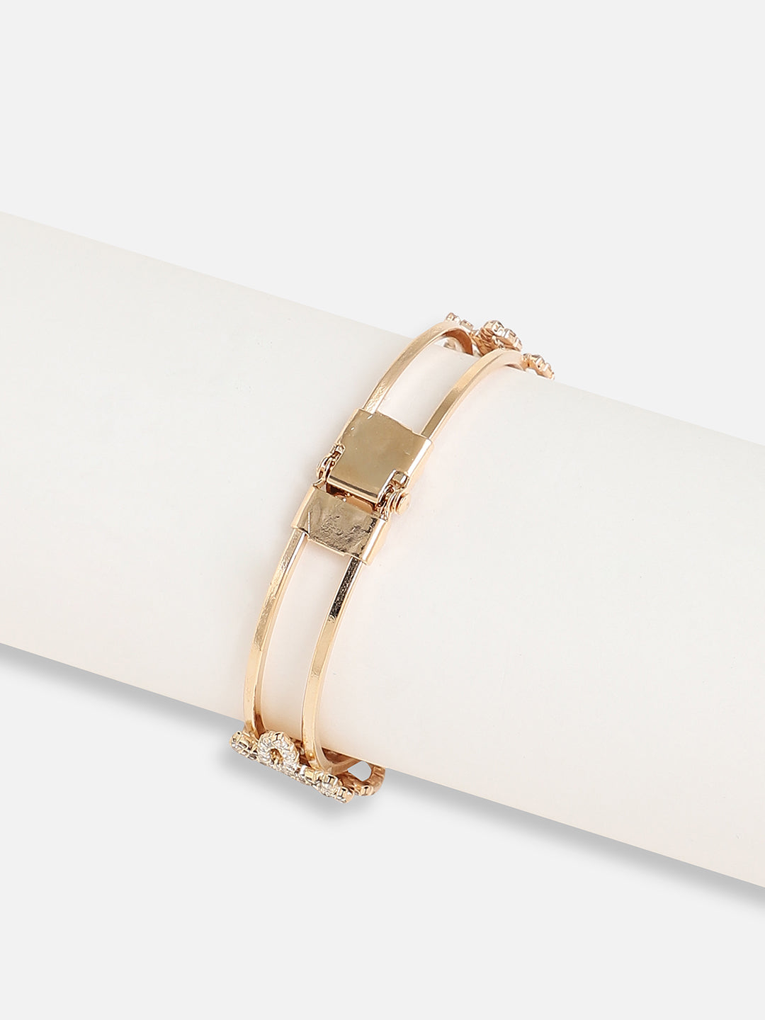Gold Plated Designer Stone Party Bracelet For Women