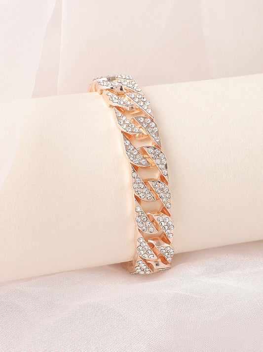 Gold Plated Designer Stone Casual Bracelet For Women