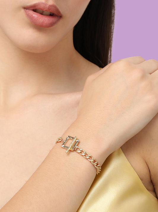 Gold Plated Designer Casual Bracelet For Women