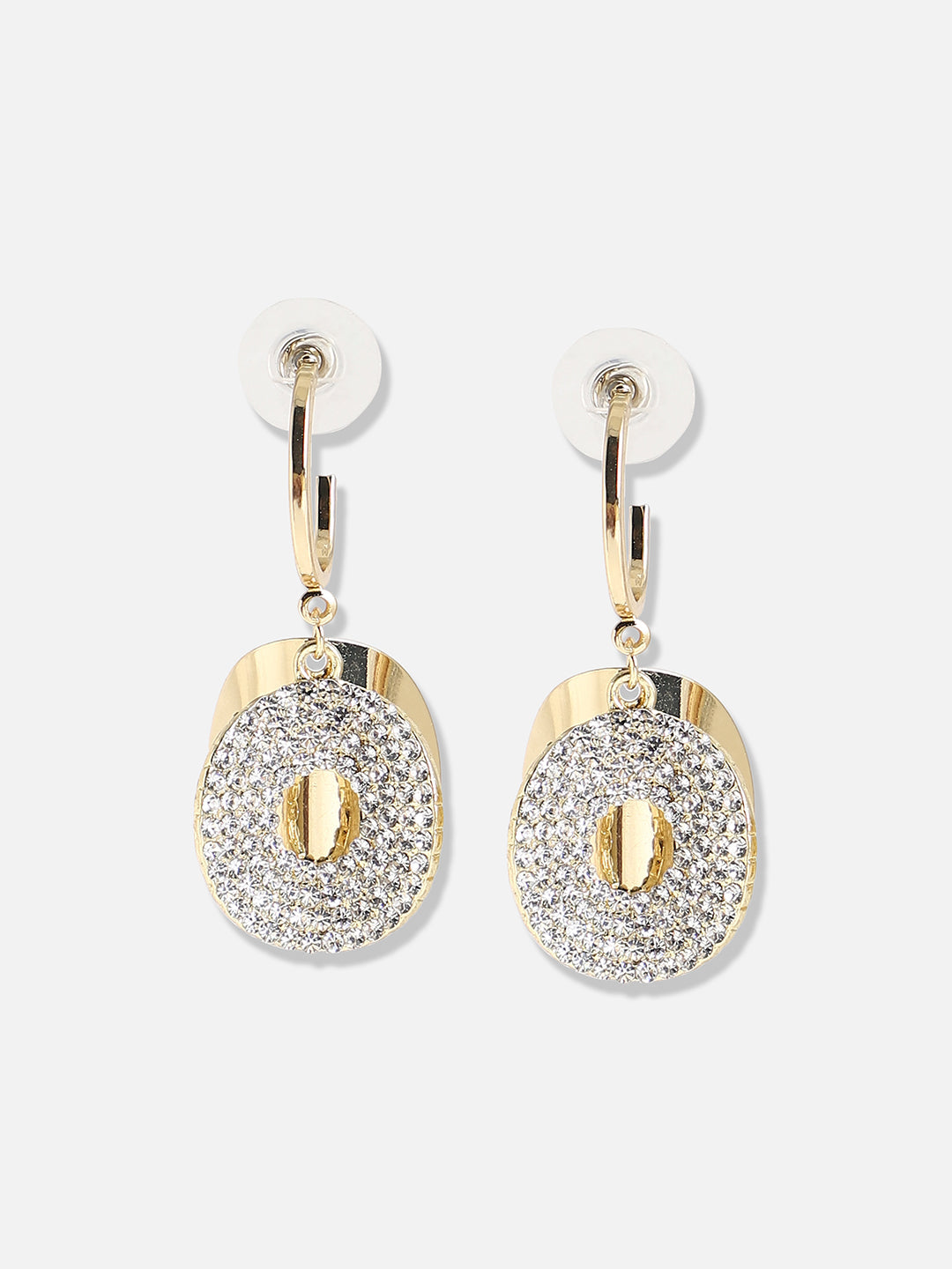 Gold Plated Designer Stone Party Drop Earring