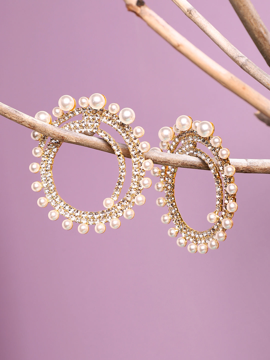 Silver Plated Designer Party Drop Earring