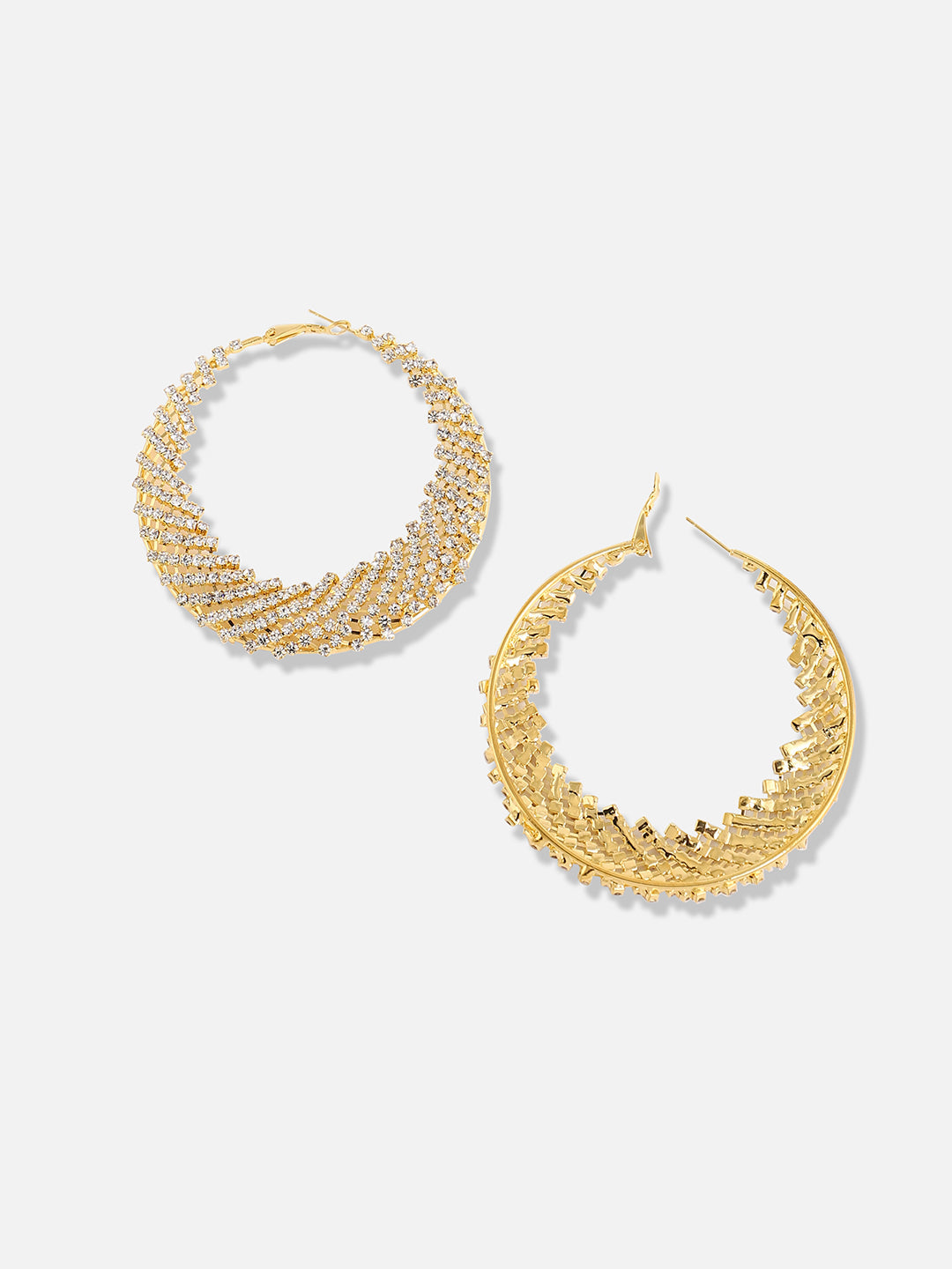 Silver Plated Designer Party Hoop Earring
