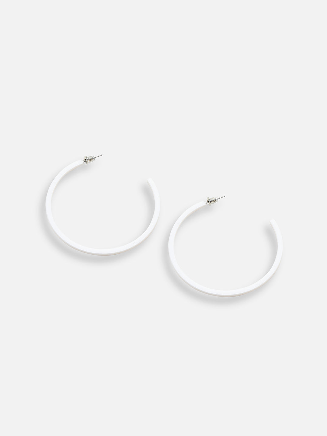 SILVER PLATED PARTY DESIGNER HOOP EARRING FOR WOMEN