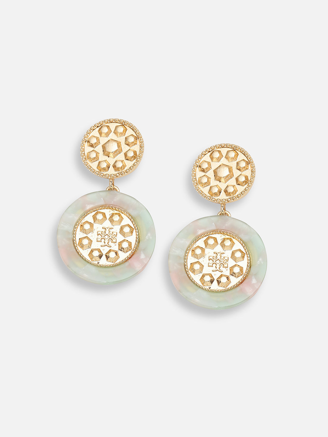 GOLD PLATED PARTY DESIGNER DROP EARRING FOR WOMEN