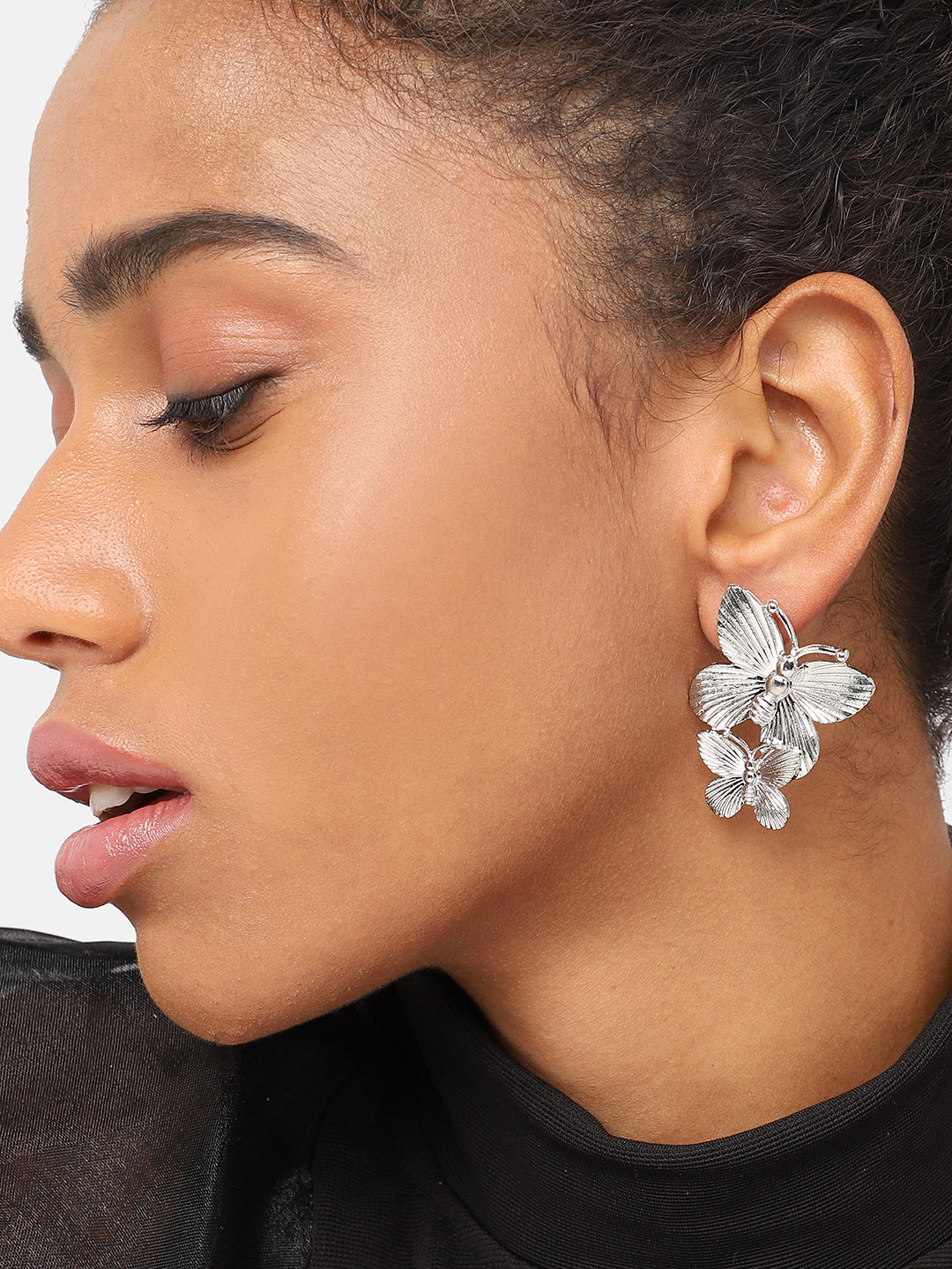 GOLD PLATED PARTY DESIGNER STUD FOR WOMEN