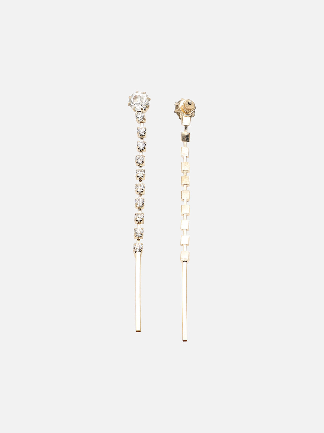 Gold Plated Party Designer Stone Drop Earring For Women