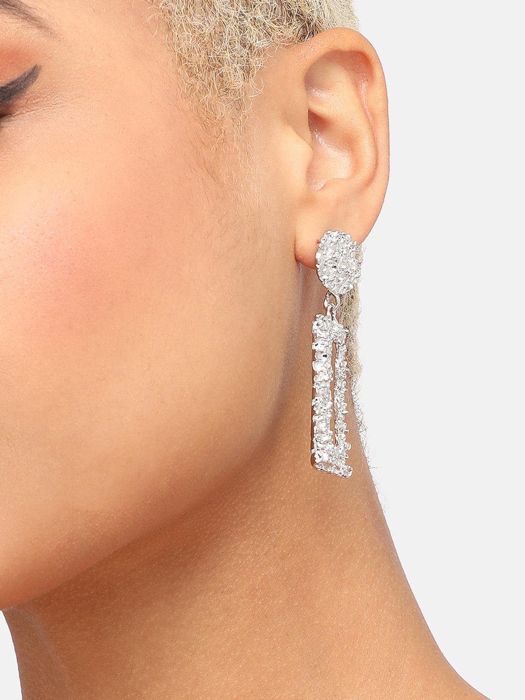GOLD PLATED PARTY DESIGNER DROP EARRING FOR WOMEN
