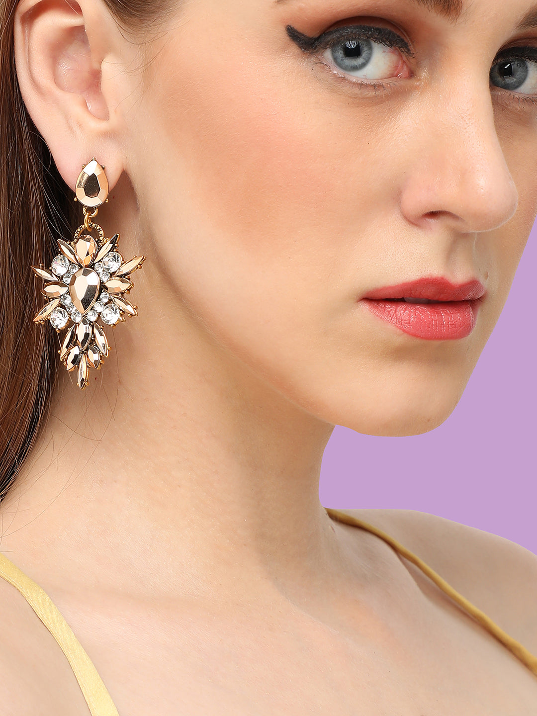 Rosegold Droplet Earrings