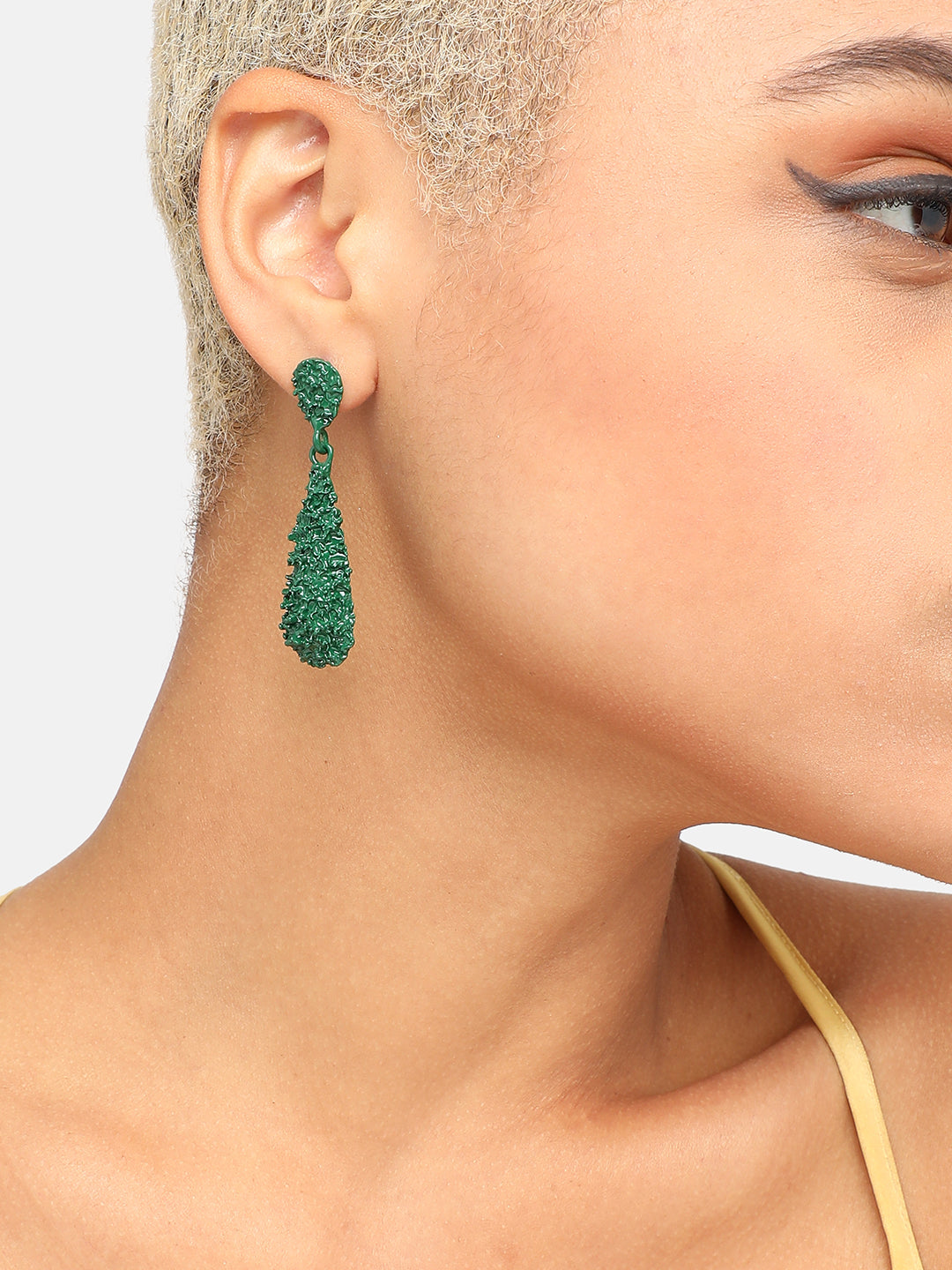 GOLD PLATED PARTY DESIGNER DROP EARRING FOR WOMEN