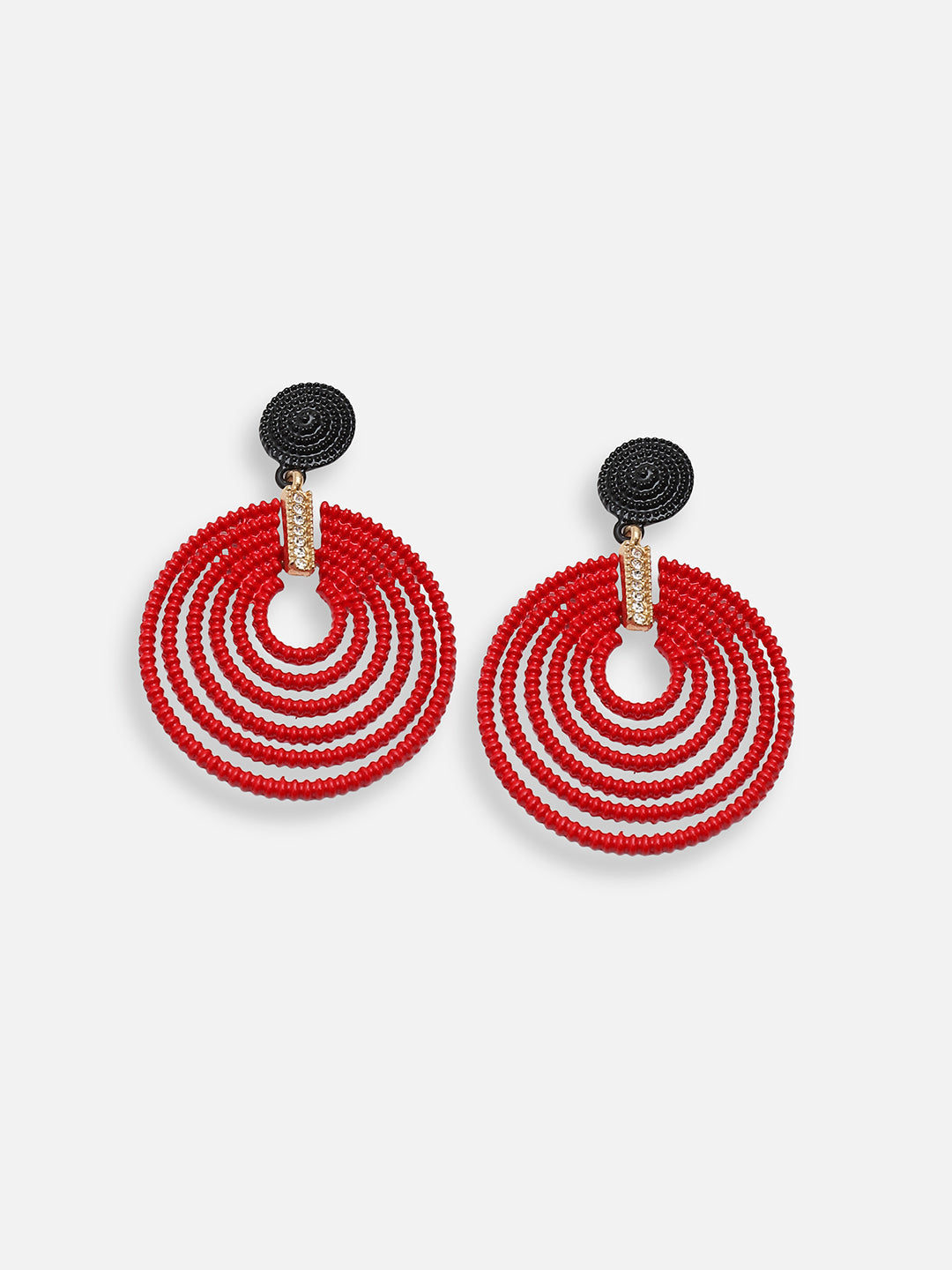 GOLD PLATED PARTY DESIGNER DROP EARRING FOR WOMEN