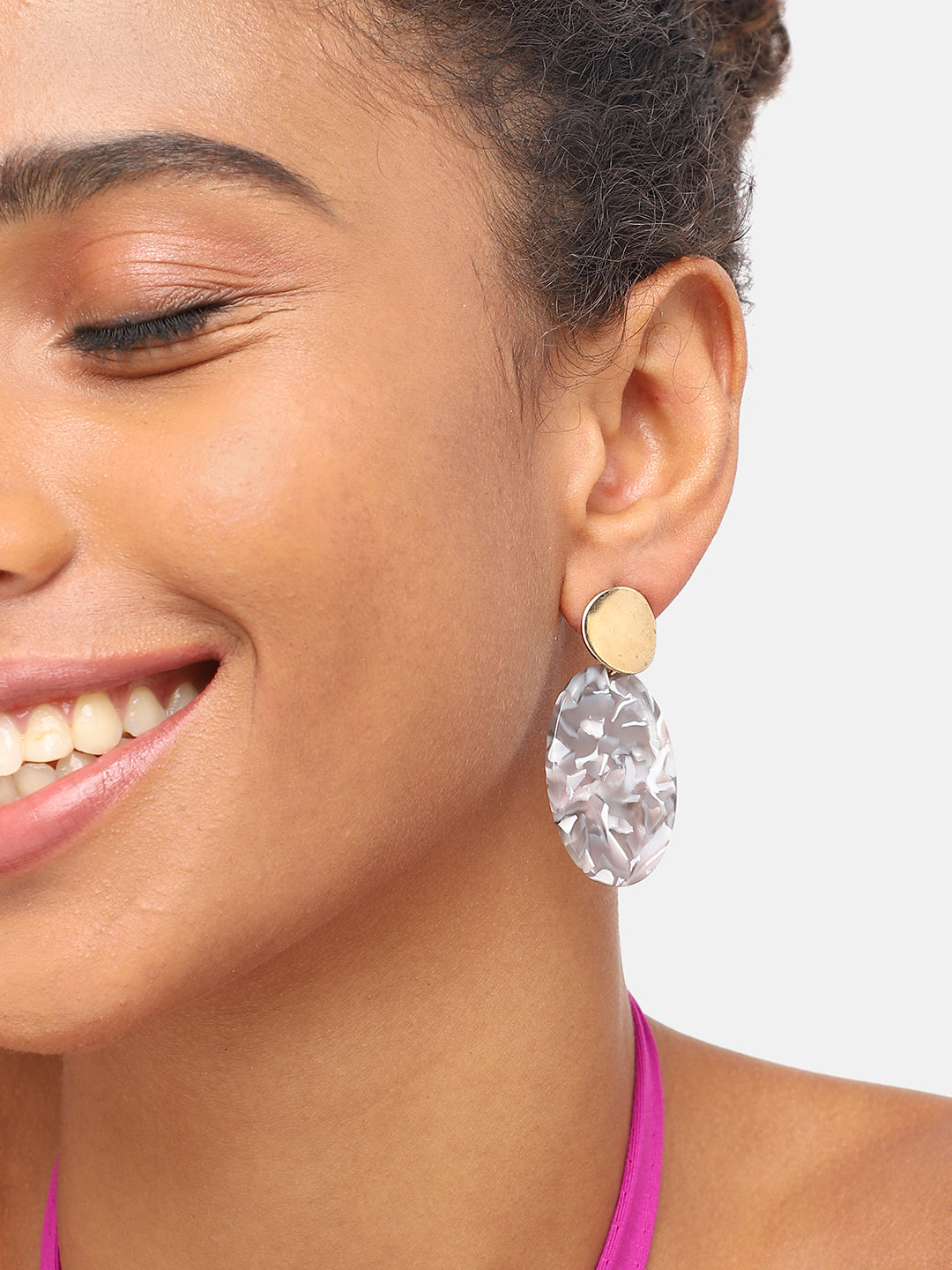 GOLD PLATED PARTY DESIGNER DROP EARRING FOR WOMEN