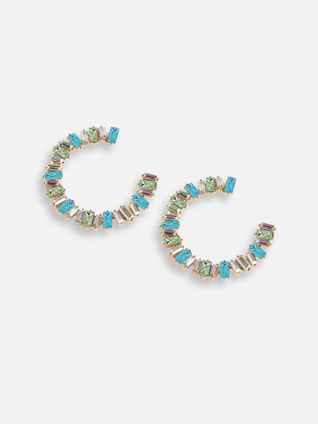 Aqua Elegance Stud Earrings