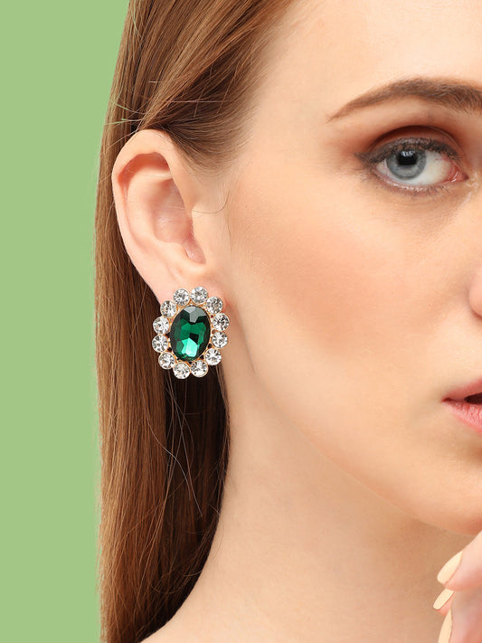 Emerald Charm Earrings