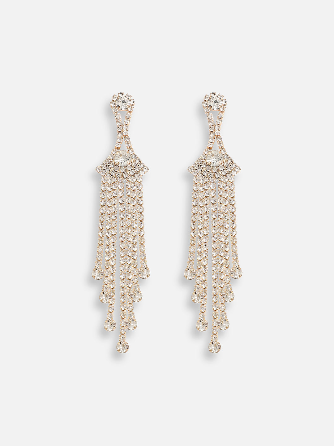 Silver Plated Designer Stone Party Drop Earring For Women