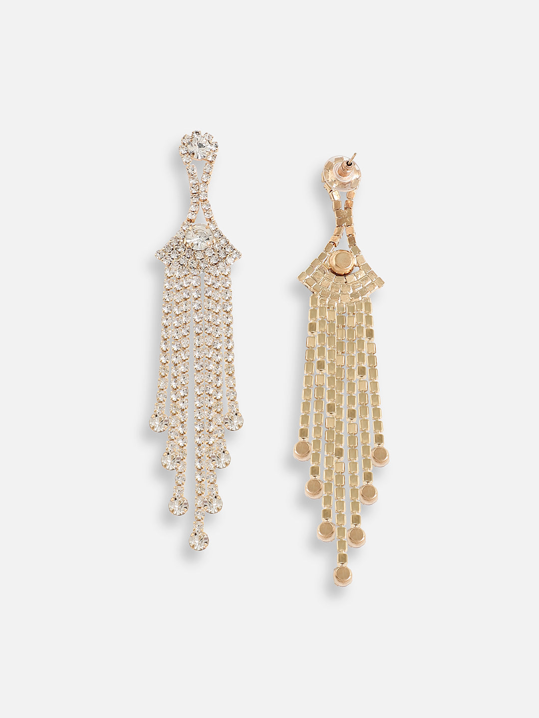 Silver Plated Designer Stone Party Drop Earring For Women