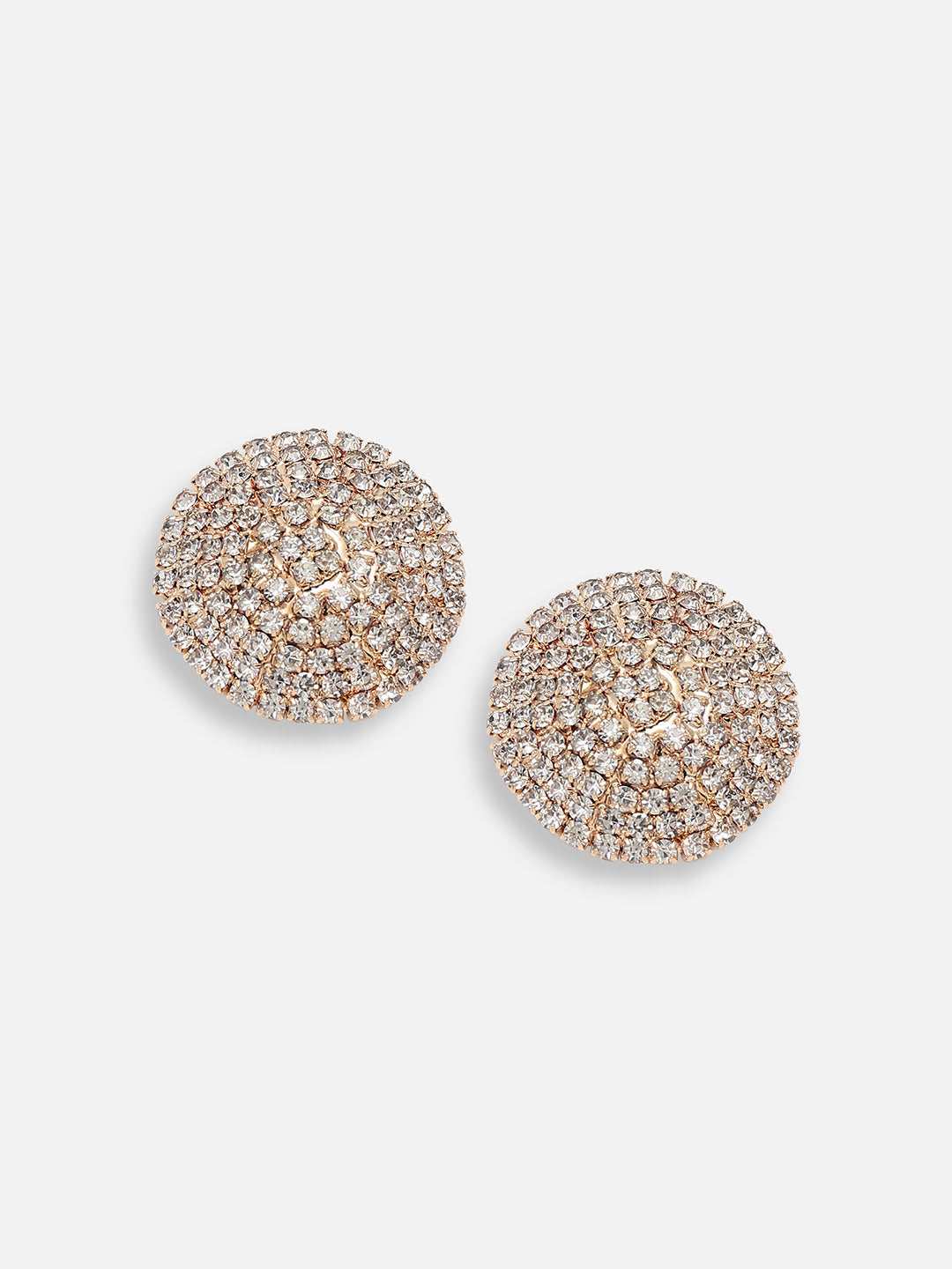 Silver Plated Designer Stone Party Stud For Women