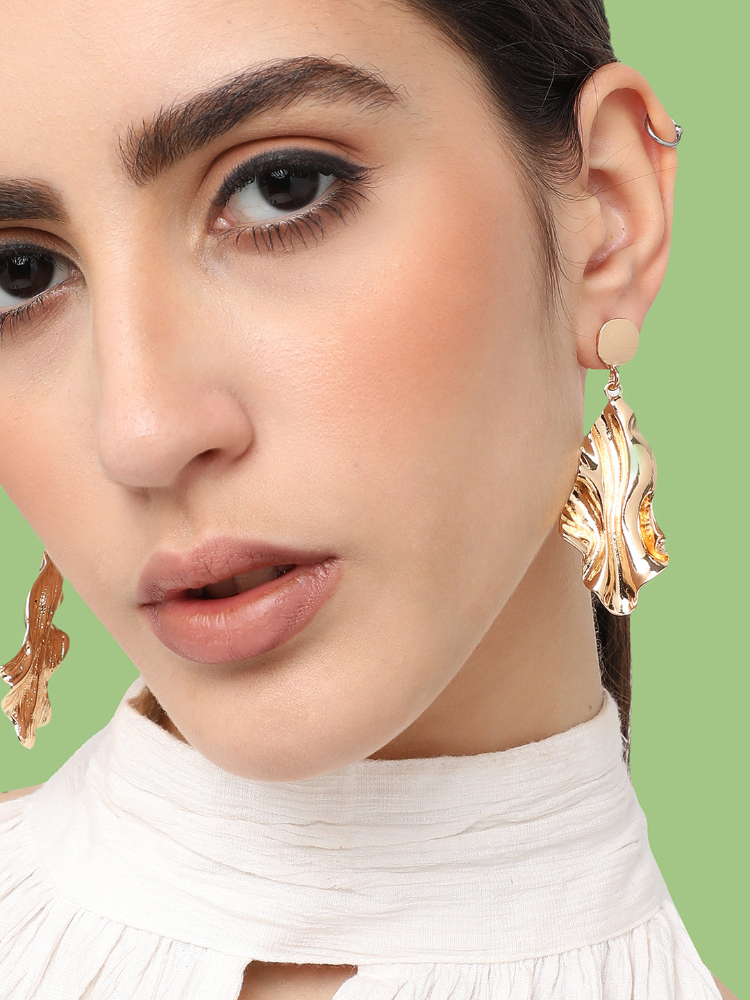 Gold Plated Designer Party Drop Earring For Women