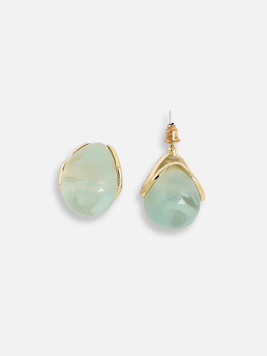 Gold Plated Designer Stone Party Stud For Women
