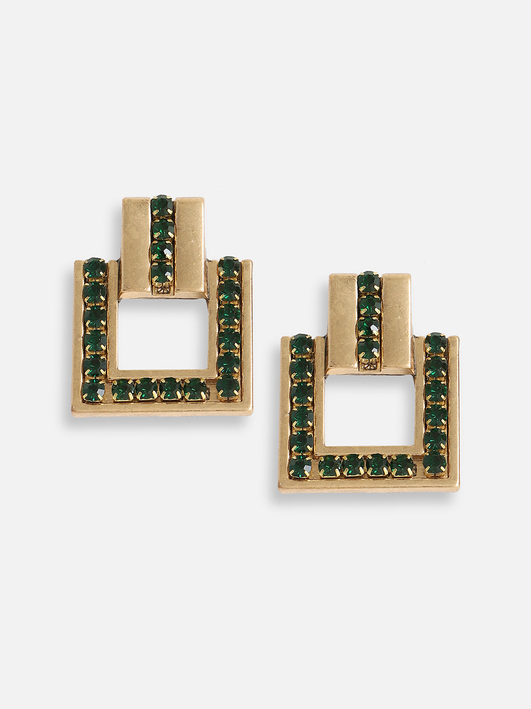 Gold Plated Designer Stone Party Drop Earring For Women