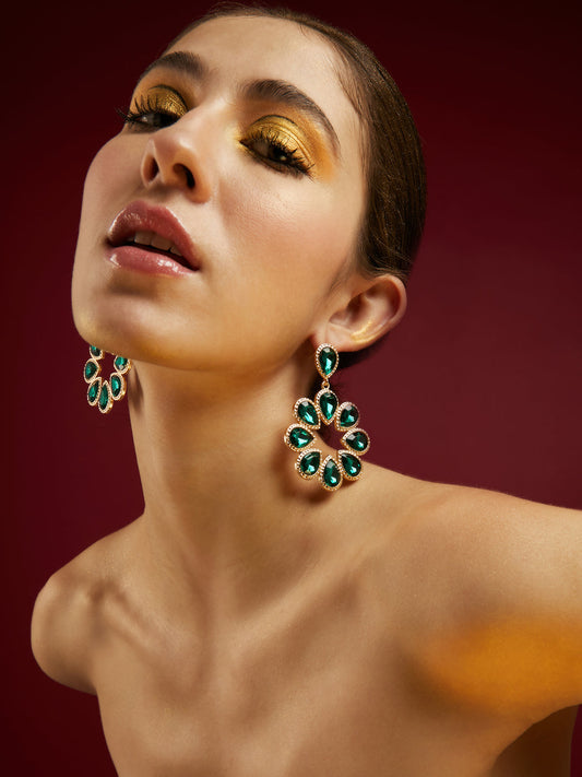 Emerald Desire Drop Earrings