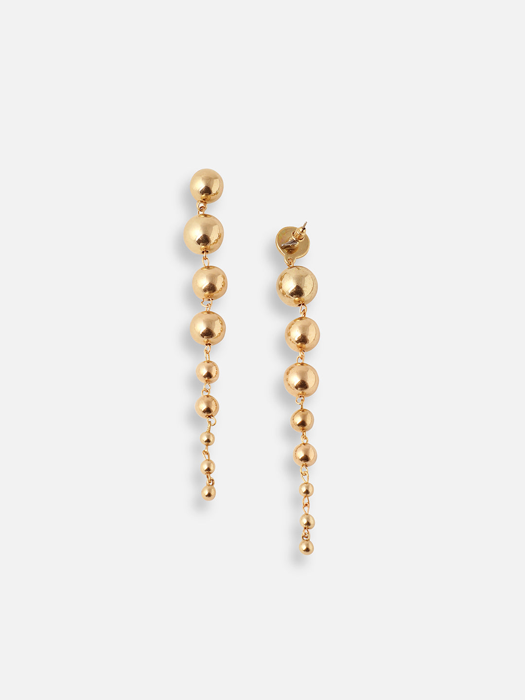 GOLD PLATED DESIGNER DROP EARRING