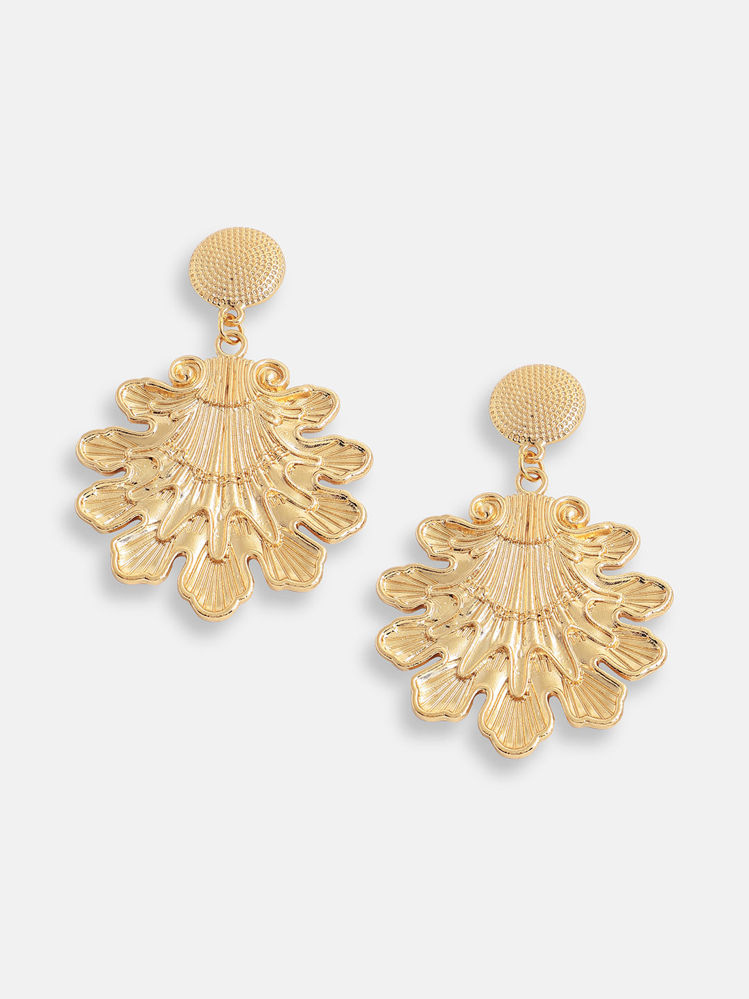 Gold Plated Pearls Party Drop Earring For Women