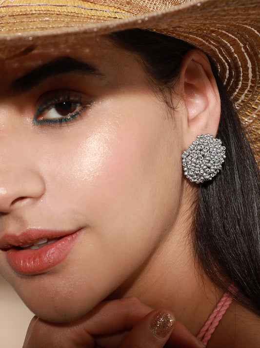 Pack Of Silver-Plated Stud & Drop Earrings