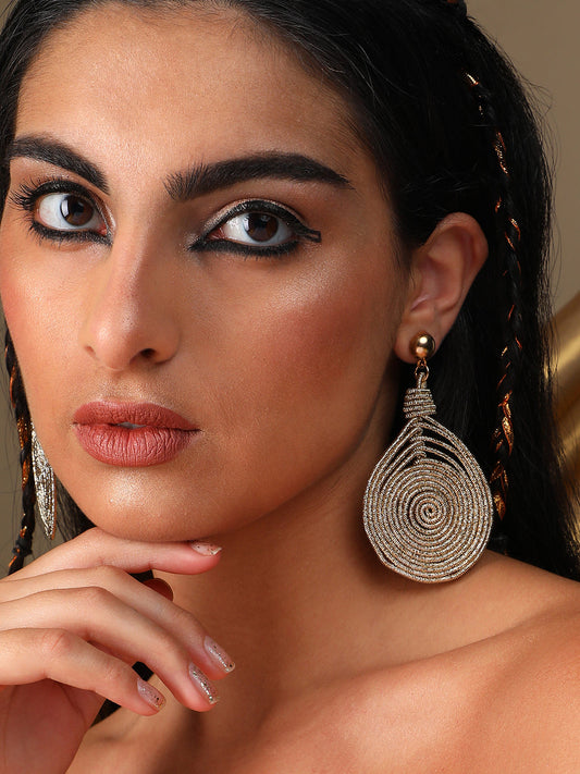 Pack Of Gold-Plated Hoop & Drop Earrings