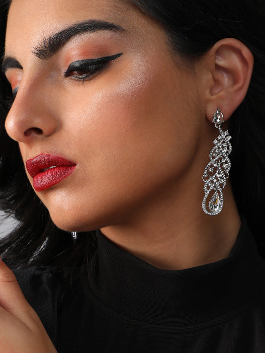 Pack Of Silver-Plated Drop Earrings